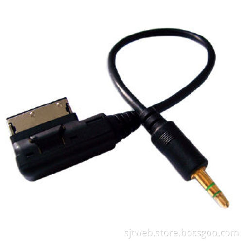 Female to Male 3.5mm Stereo Plug Cable for iPhone/iPad, Can be Used as Dock Extender